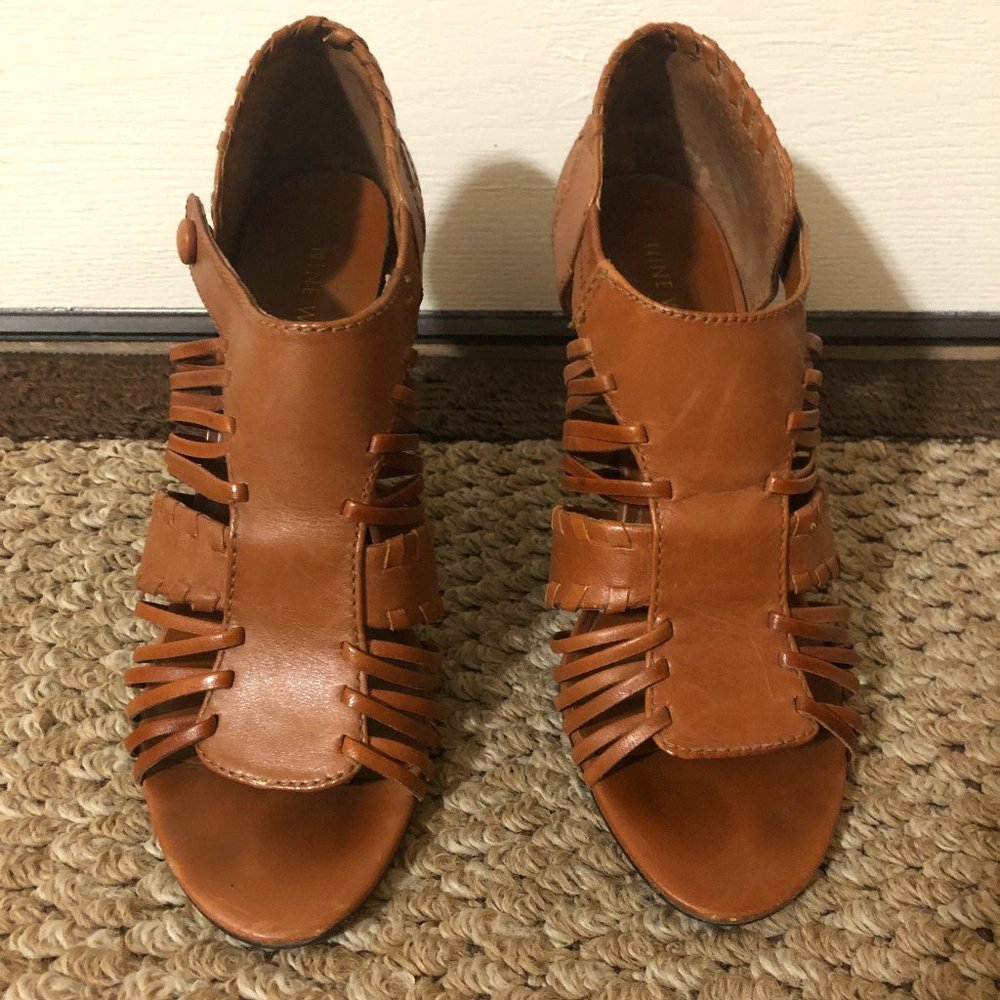 Nine West Woven Stiletto Heel with Snap Design